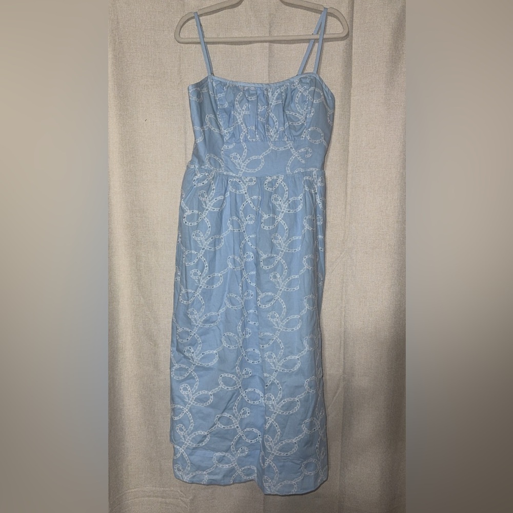 Lily Pulitzer Blue Embroidered Dress